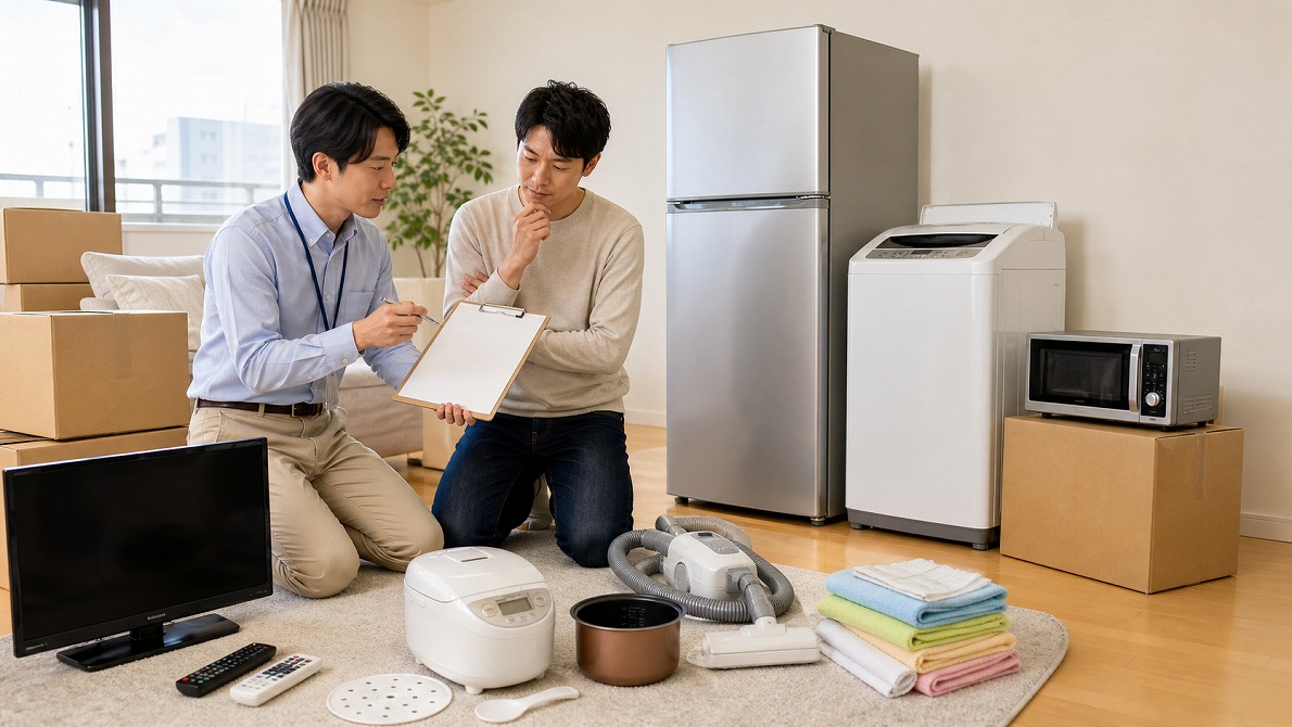 家電をまとめて売る際の相談から査定と搬出までの出張買取の流れ