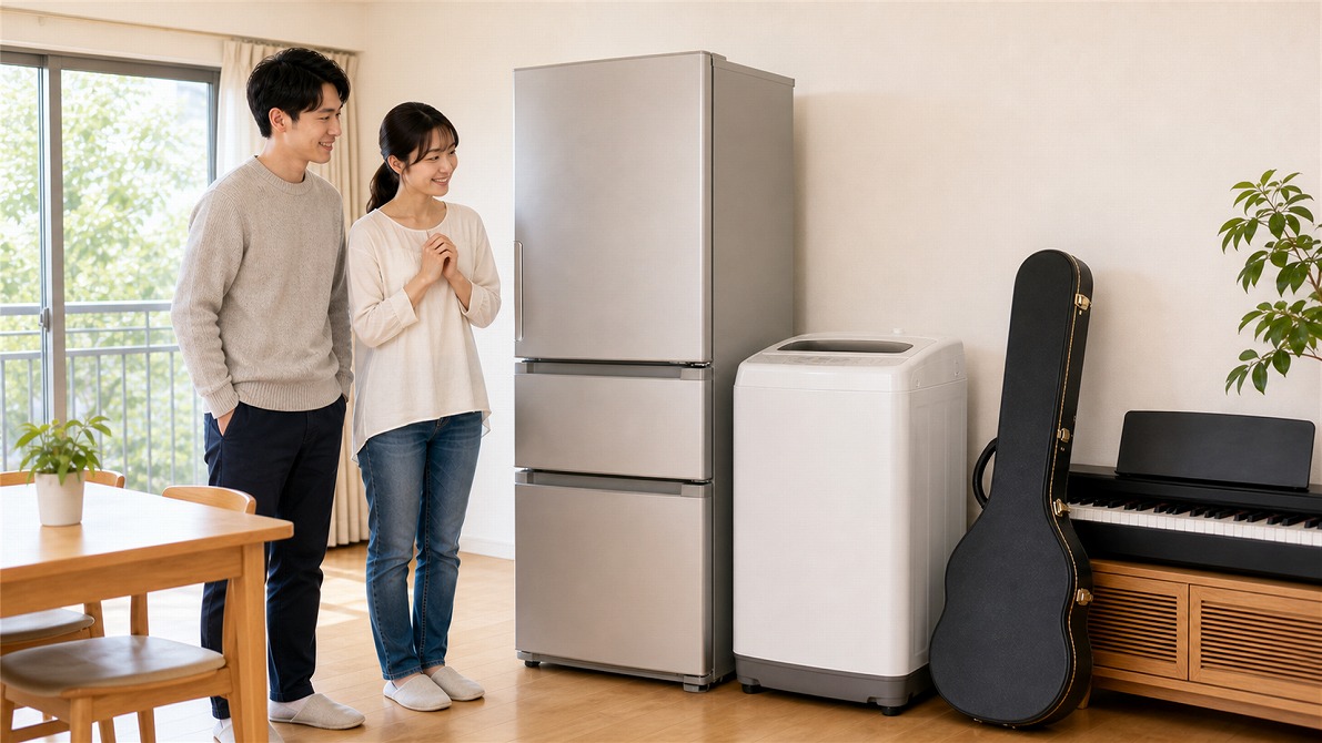 冷蔵庫・洗濯機・楽器を売りたい小平市のお客様